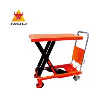 NIULI Lifting Platform 500kg Manual Mobile Hydraulic Scissor lift Table Truck